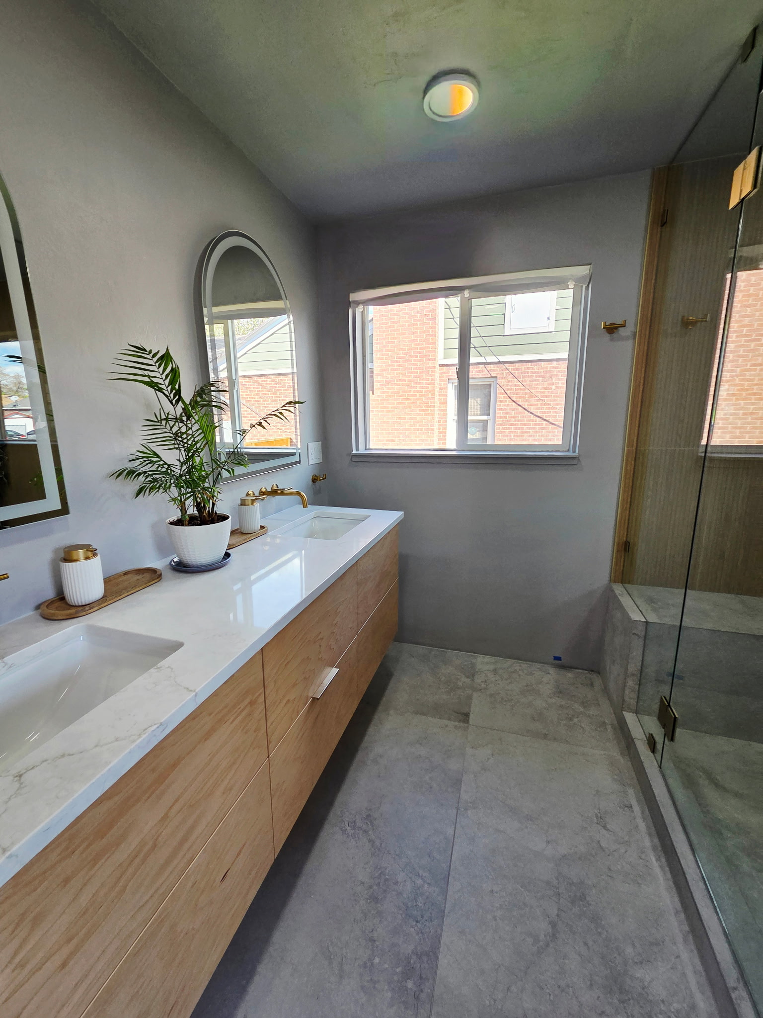 Micro-Cement & Plaster — Full Room Application