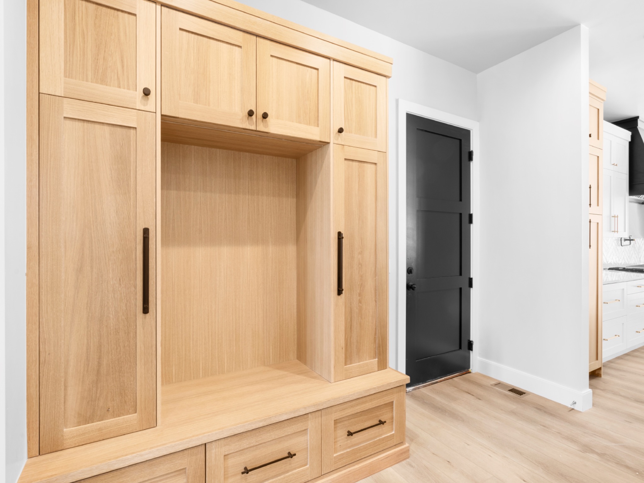 Custom mudroom cabinetry